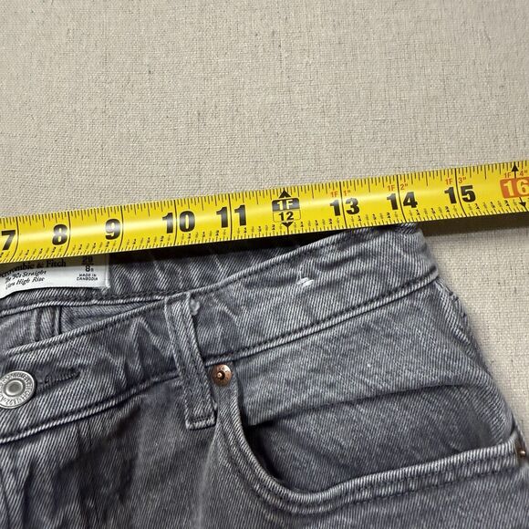 Abercrombie & Fitch Sz 29/8 R The ‘90s Straight Ultra High Rise Jeans Curve Love - Picture 5 of 8